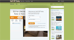 Desktop Screenshot of halfofftoday.com