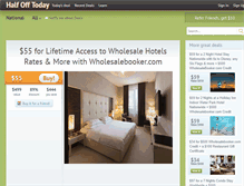 Tablet Screenshot of halfofftoday.com